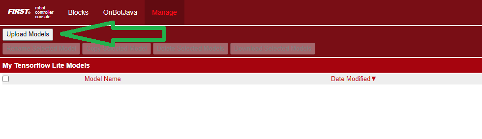 Upload TFLITE Model