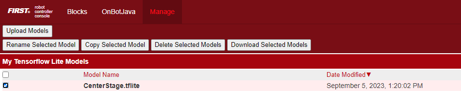 Model Listed