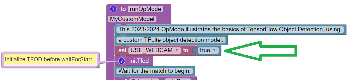 Sample OpMode
