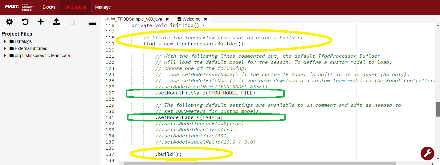 Builder Pattern Settings