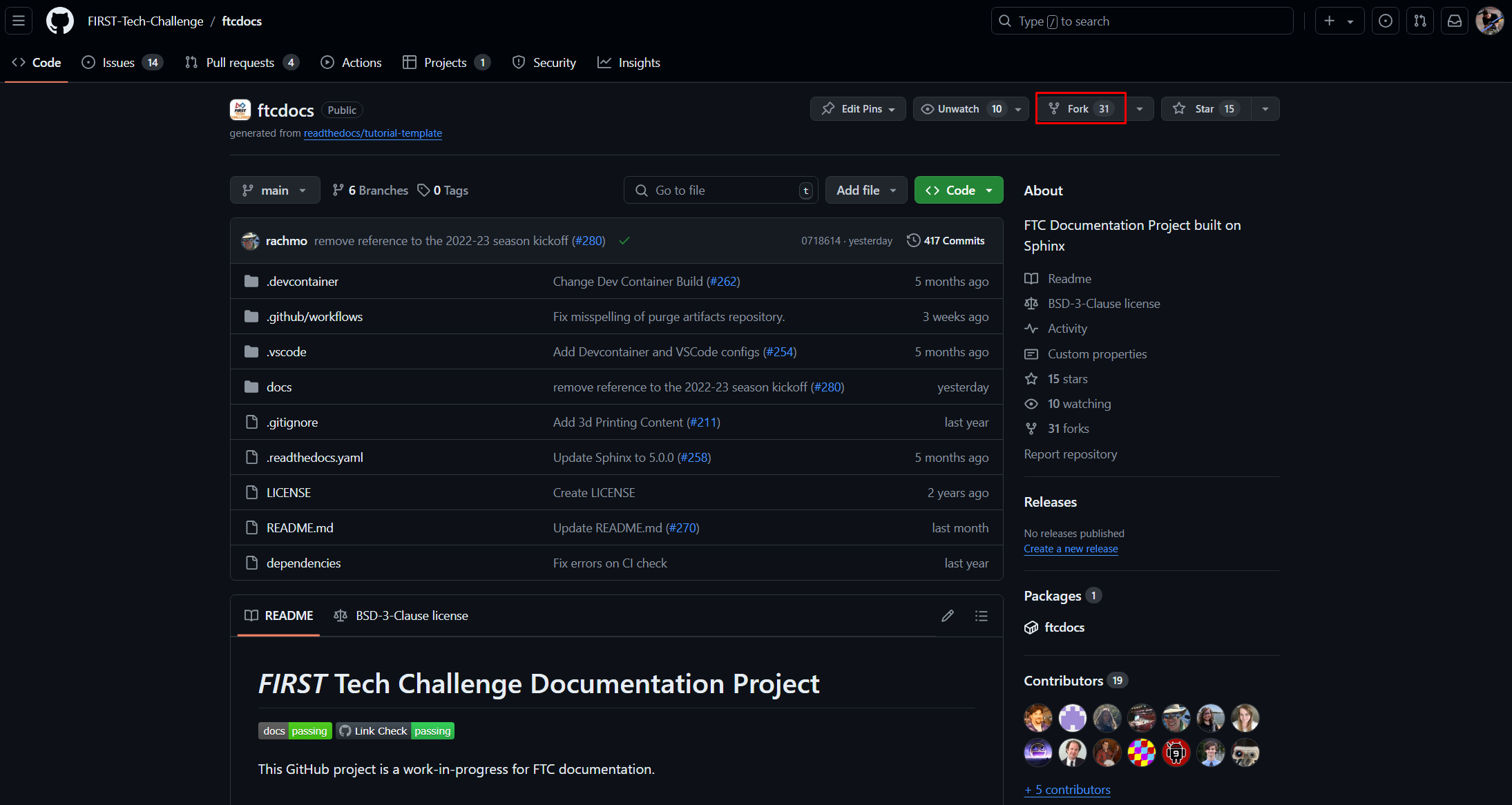 FTC Docs Repository