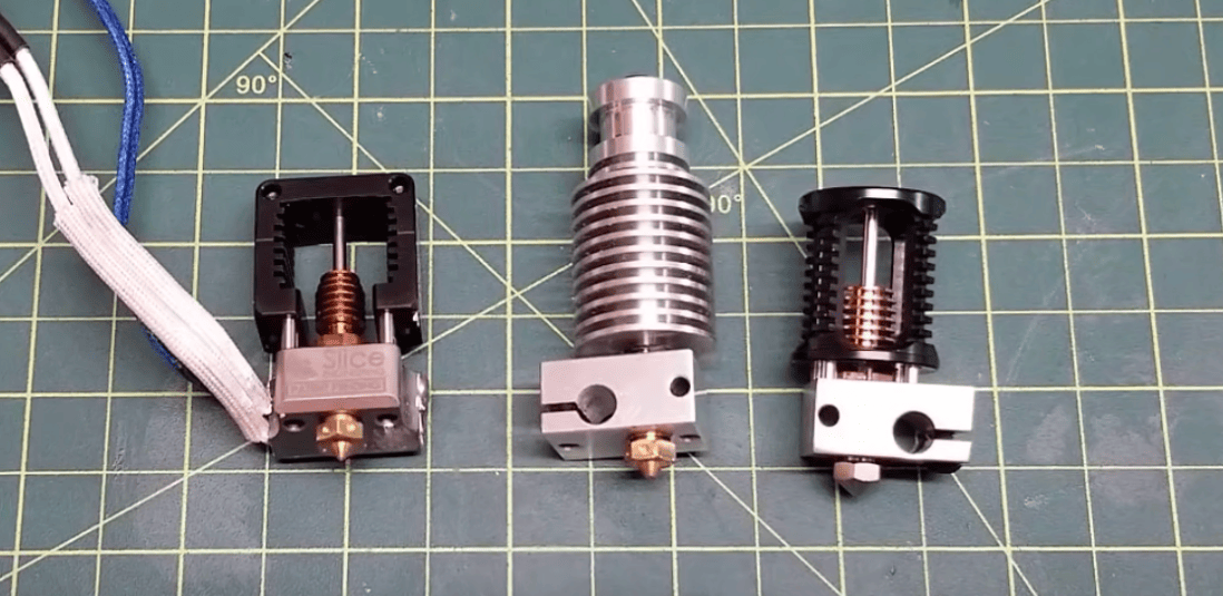 3 pictured hotends that are example upgrades.