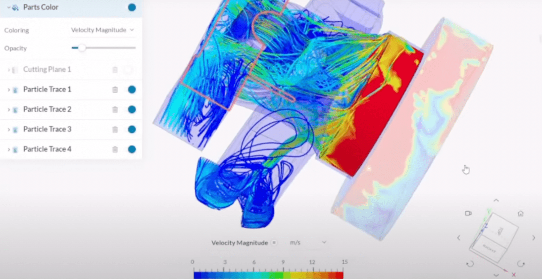 Cooling simulations of the Voron Stealthburner project.